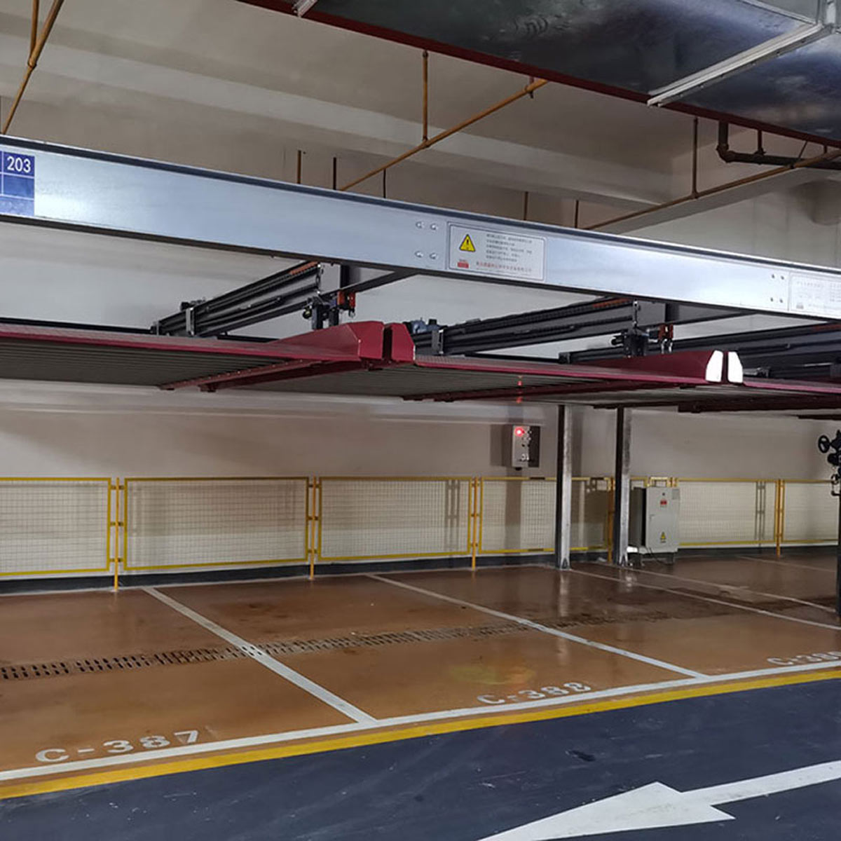平川2柱機械立體停車設備租用