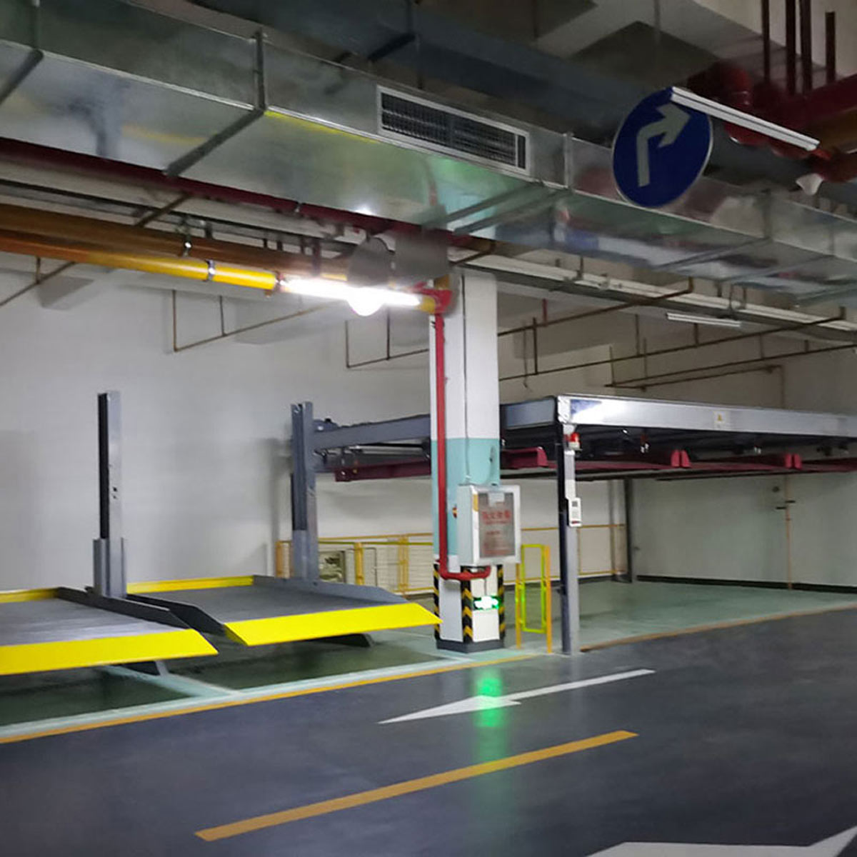 江北升降橫移立體停車過驗收