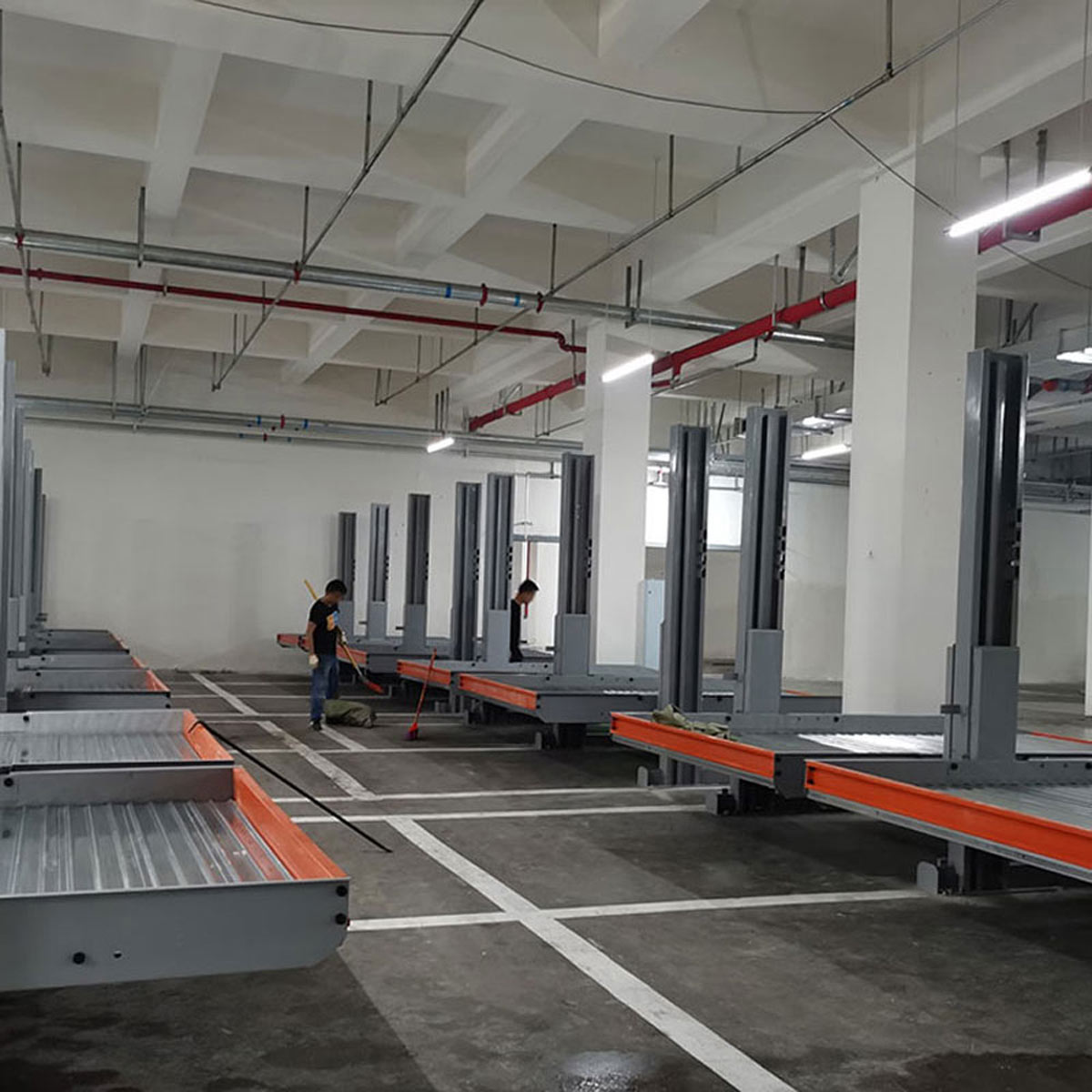 定邊升降橫移式立體車庫的結構框架